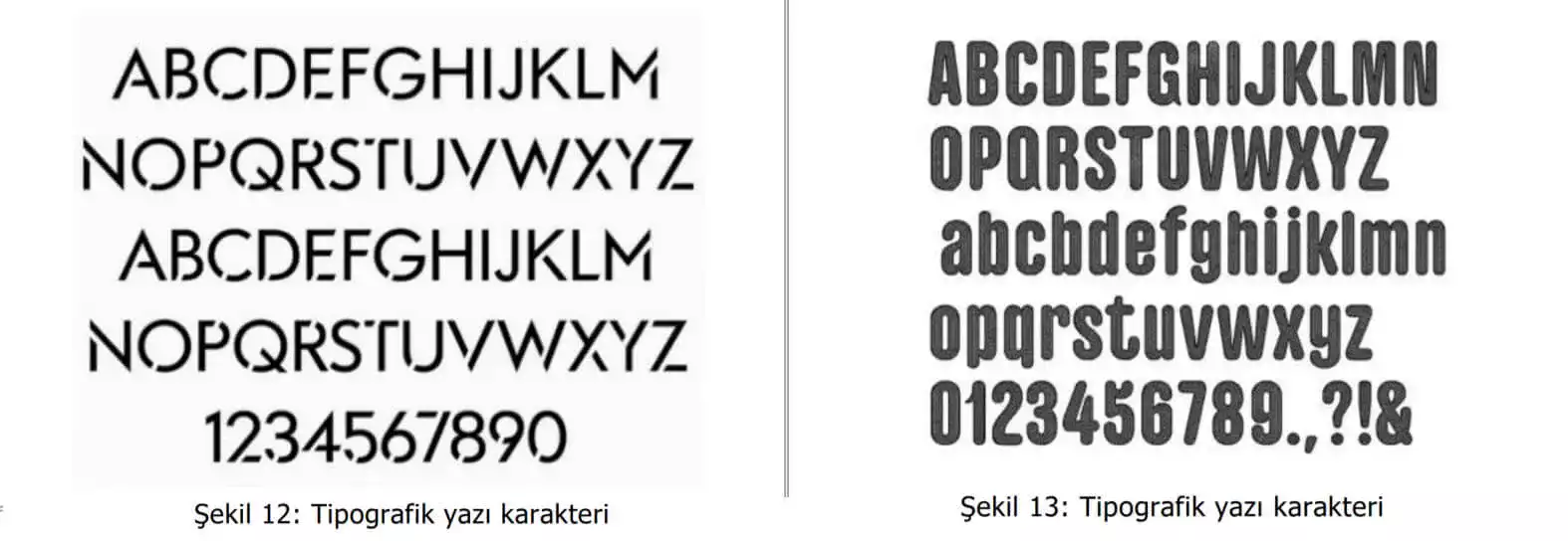 tipografik yazı karakter örnekleri-Zeytinburnu Patent